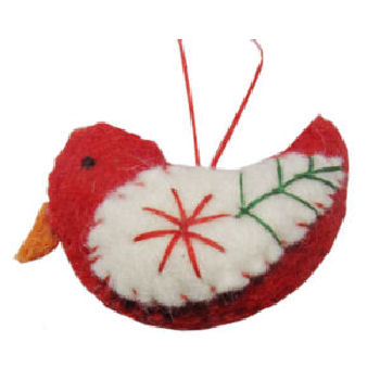 Bird Ornament RED FD038A